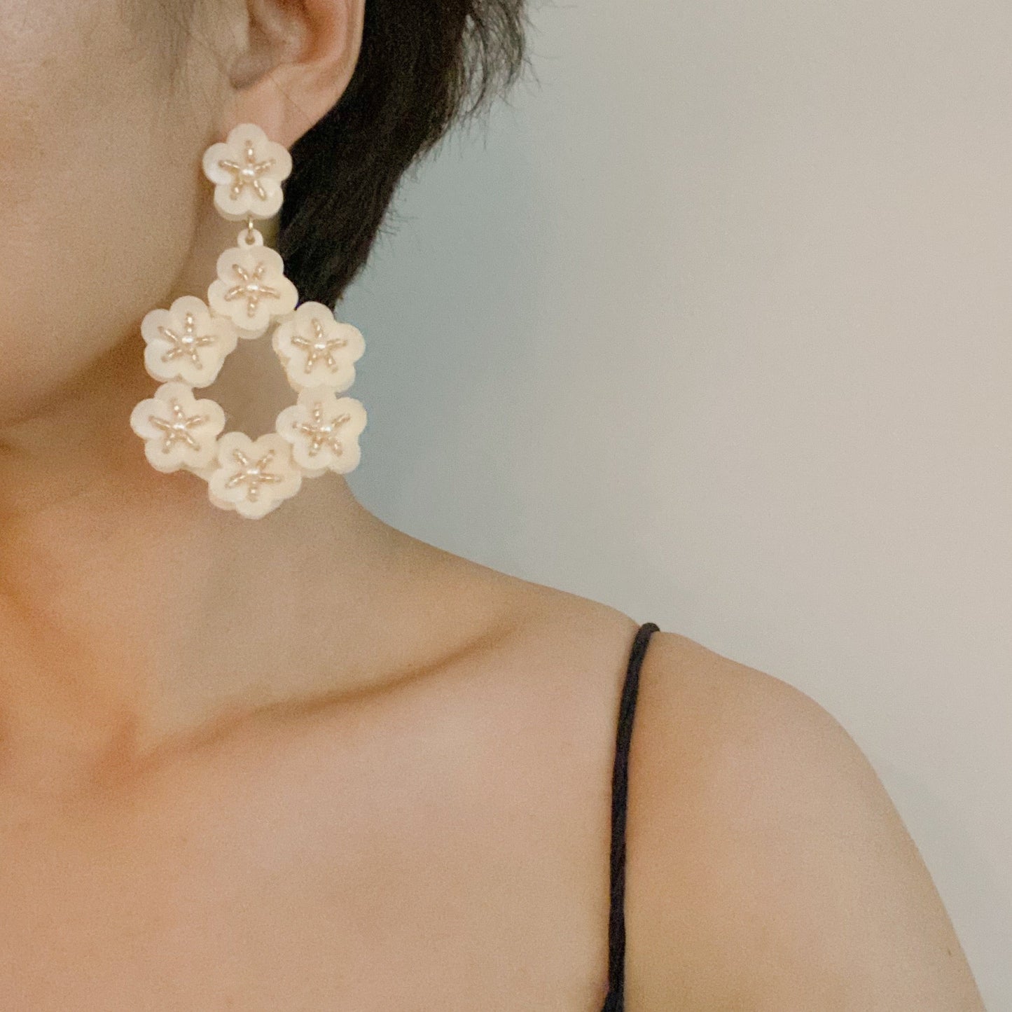 Moon Flower Earrings by Ellisonyoung.com