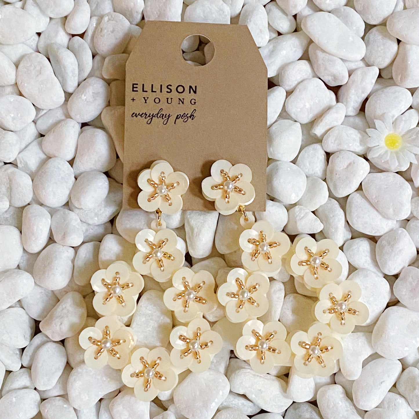 Moon Flower Earrings by Ellisonyoung.com