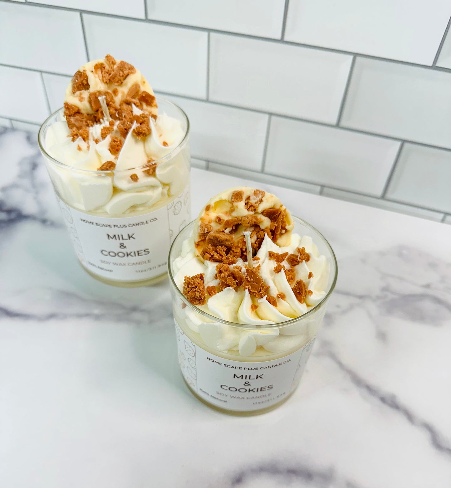 Milk and Cookies Soy Wax Candle by Home Scape Plus