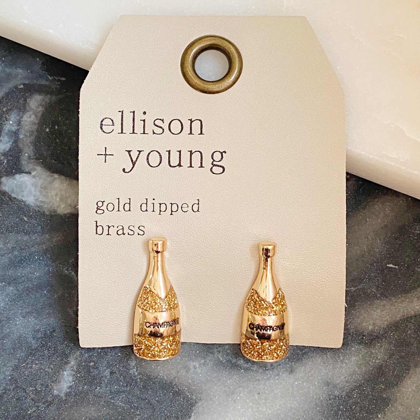 Pop The Shimmer Stud Earrings by Ellisonyoung.com