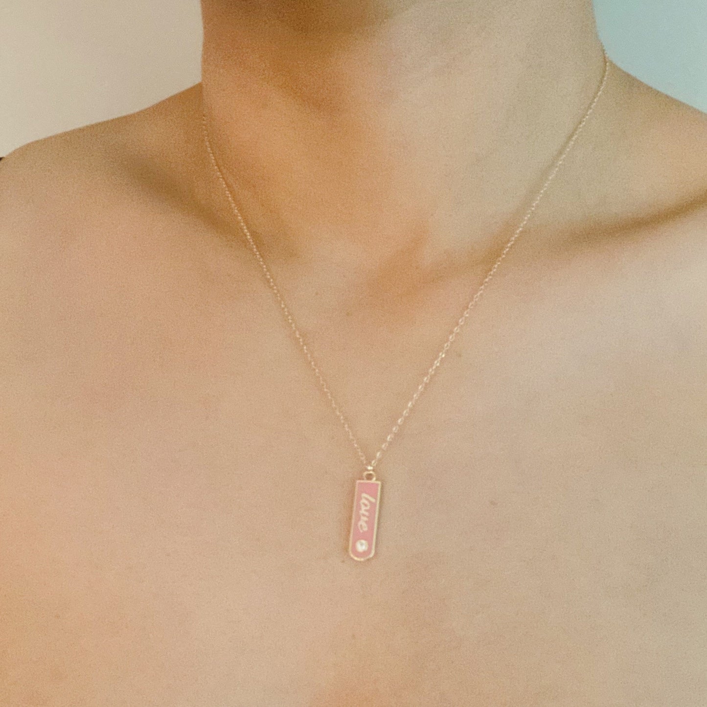 Love Drop Bar Necklace by Ellisonyoung.com