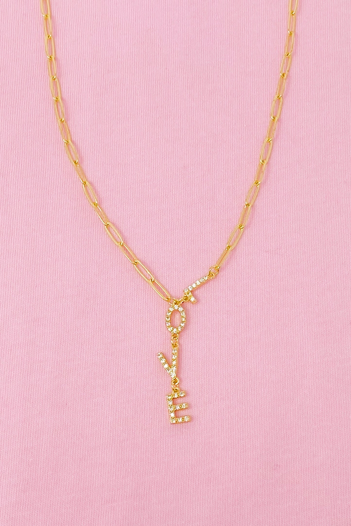 LOVE Dangle Necklace by Ellisonyoung.com