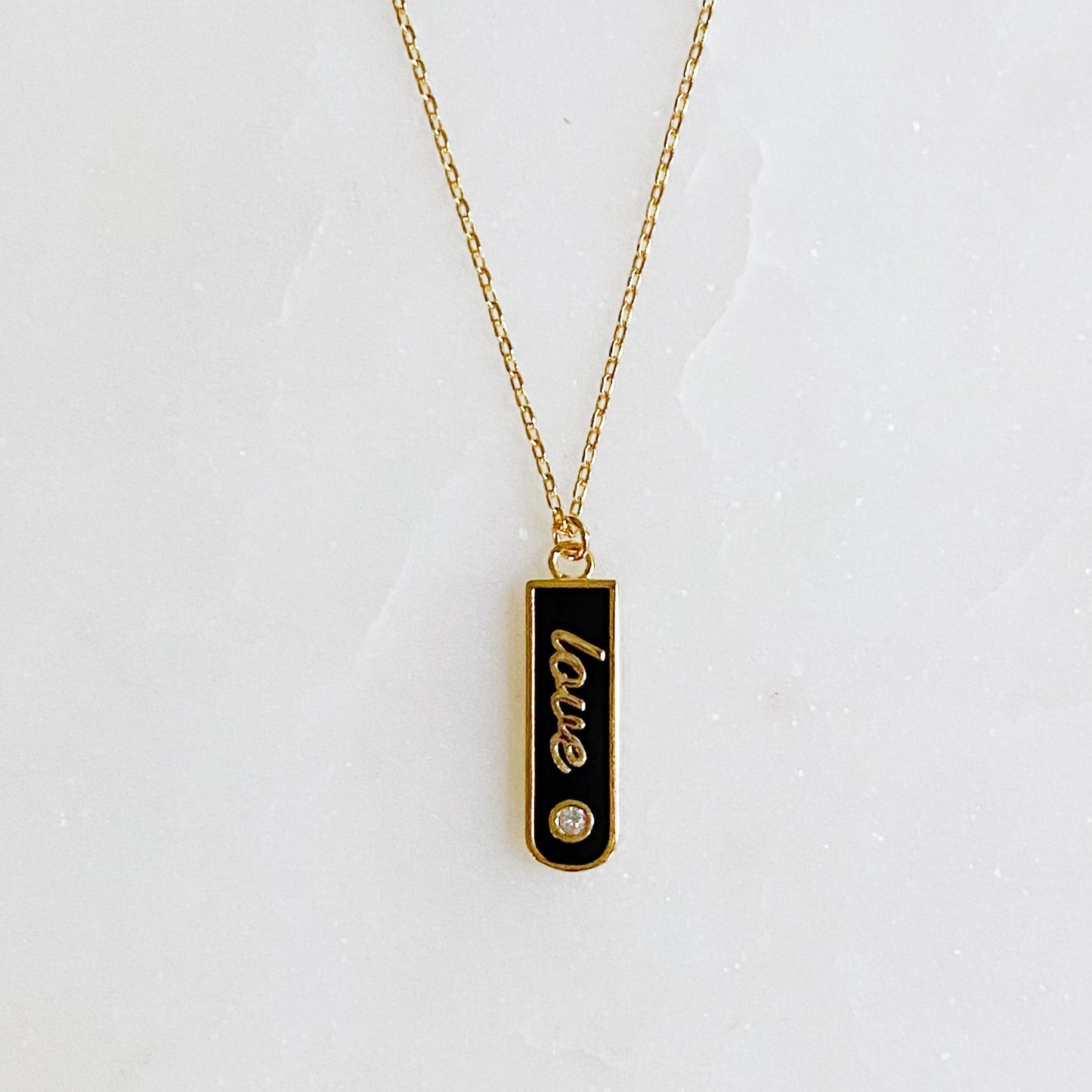Love Drop Bar Necklace by Ellisonyoung.com