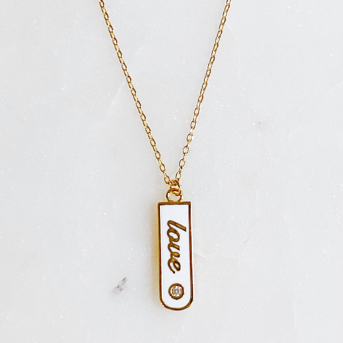 Love Drop Bar Necklace by Ellisonyoung.com