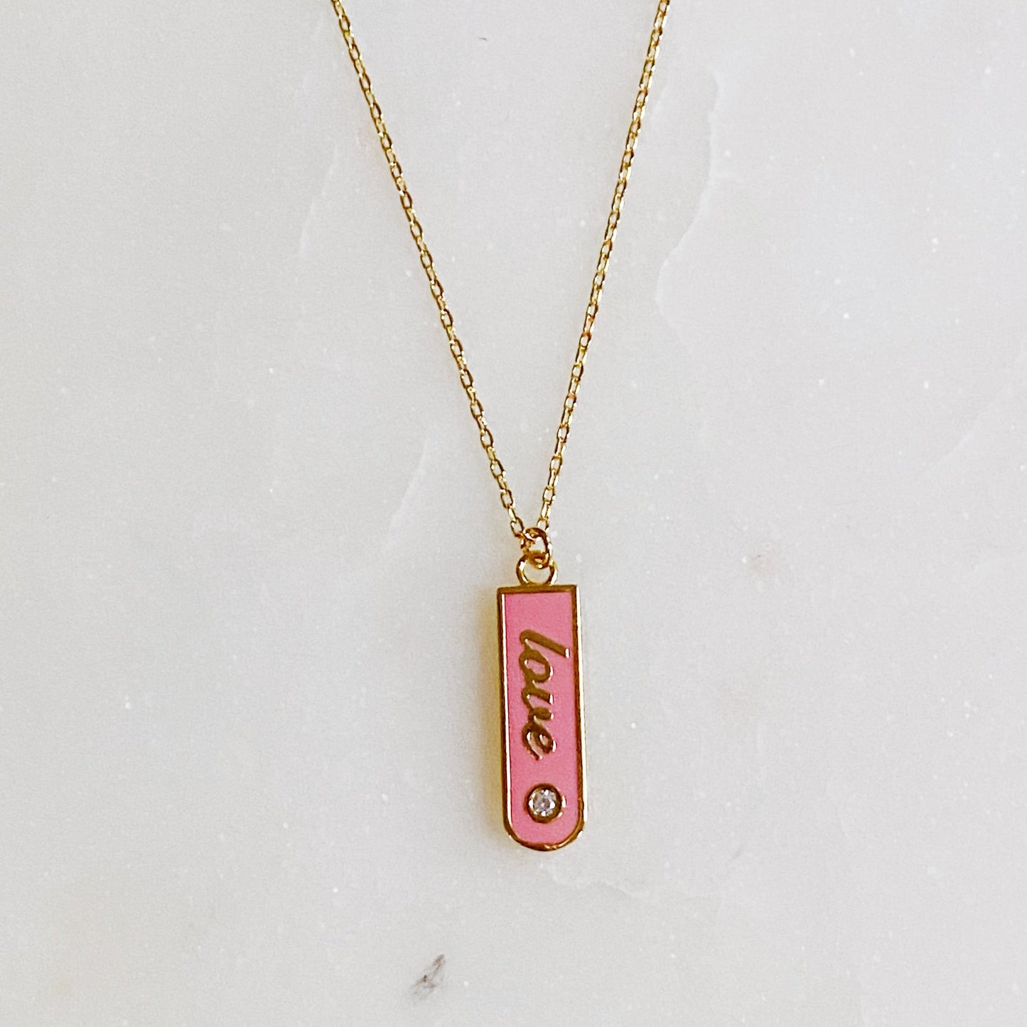 Love Drop Bar Necklace by Ellisonyoung.com