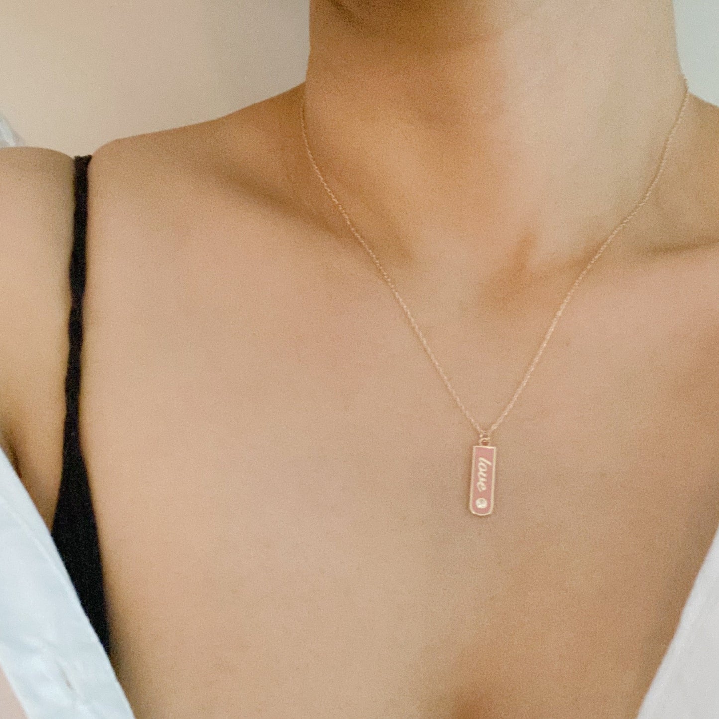 Love Drop Bar Necklace by Ellisonyoung.com