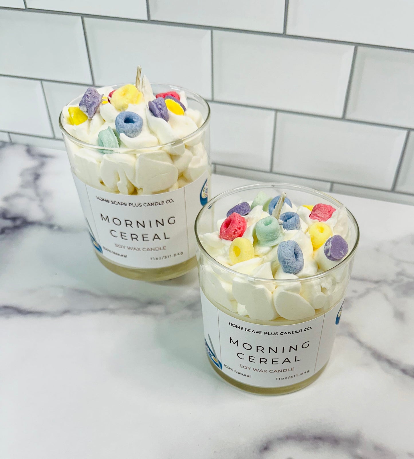 Soy Wax Candle Morning Cereal by Home Scape Plus
