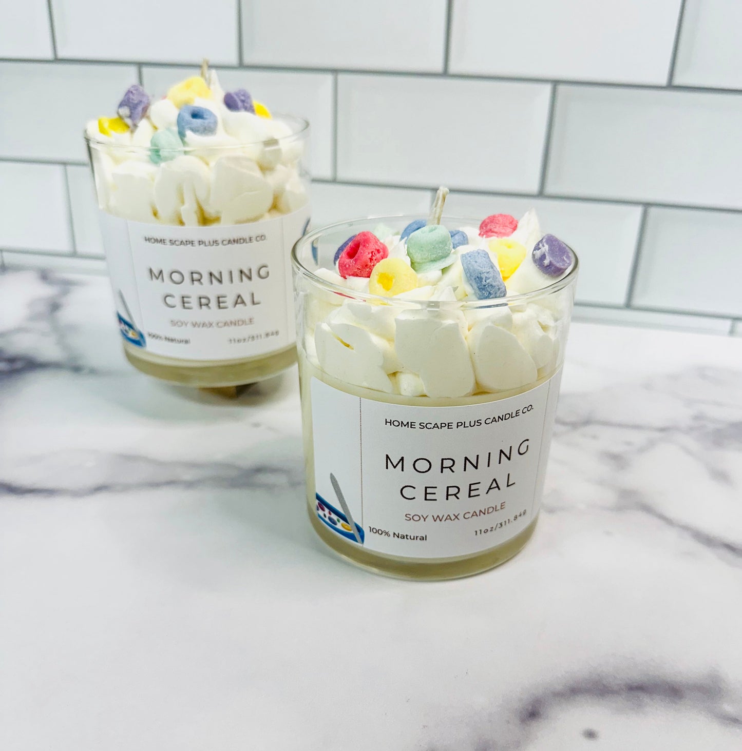 Soy Wax Candle Morning Cereal by Home Scape Plus